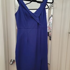 Lulu's Royal Blue Asymmetrical Dress